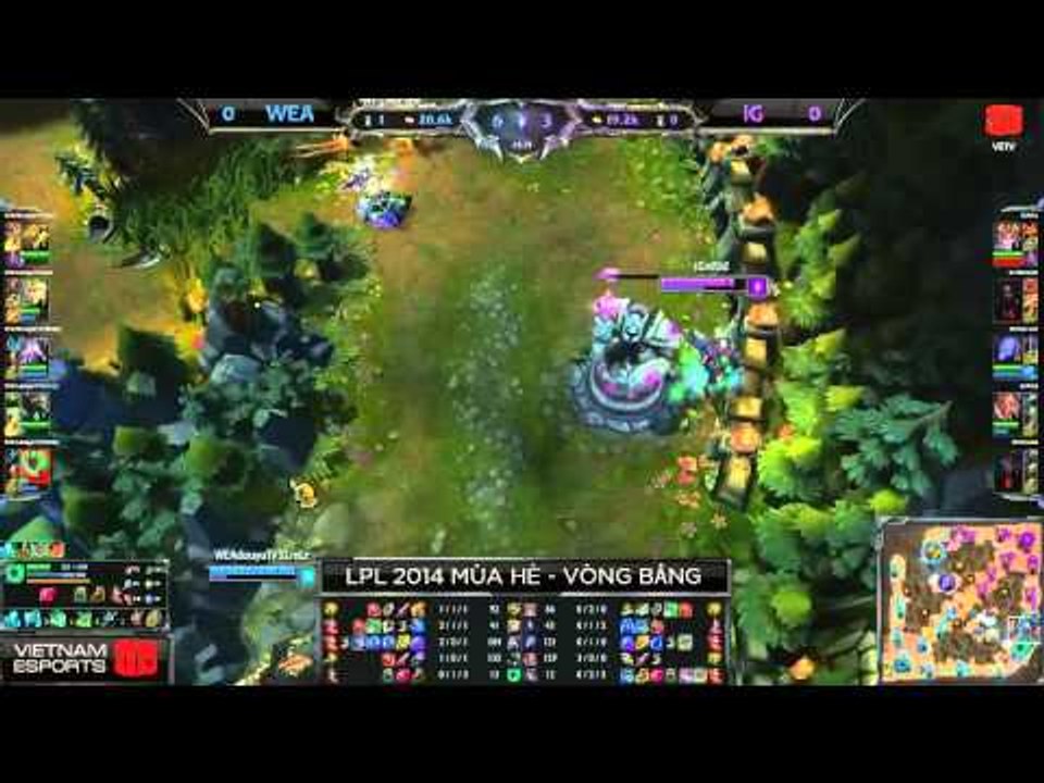 [15.08.2014] iG vs WEA [LPL 2014 Mùa Hè] [Trận 1]