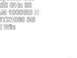 Gamer PC System Intel i56500 4x32 GHz 32GB DDR4 RAM 1000GB HDD nVidia GTX1060 3GB inkl