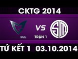 [03.10.2014] SSW vs TSM  [CKTG2014 - Tứ Kết 1][Trận 1]