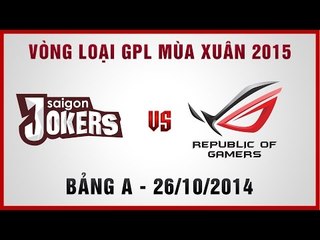 [26.10.2014] SAJ vs   ASF [ VLGPL Mùa Xuân 2015][Bảng A]