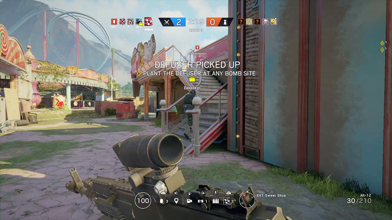 1v4 Fuze clutch ranked theme park