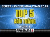 Top 5 Bàn thắng SPL Mùa Xuân 2015 - Tuần 8
