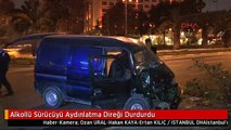 Alkollü Sürücüyü Aydınlatma Direği Durdurdu