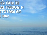 Gamer PC System Intel i56500 4x32 GHz 32GB DDR4 RAM 1000GB HDD nVidia GTX1060 6GB inkl