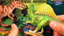 GIANT DINOSAUR SURPRISE EGG FOR KIDS! INDOMINUS REX VS T-REX! Jurassic World LEGO Dinosaur Toys
