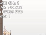 Gamer PC System Intel i56600K 4x35 GHz 32GB DDR4 RAM 1000GB HDD Radeon RX580 8GB
