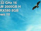 Gamer PC System Intel i56500 4x32 GHz 16GB DDR4 RAM 2000GB HDD Radeon RX580 8GB  Windows