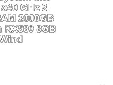 Gamer PC System Intel i76700K 4x40 GHz 32GB DDR4 RAM 2000GB HDD Radeon RX580 8GB inkl