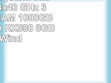 Gamer PC System Intel i76700K 4x40 GHz 32GB DDR4 RAM 1000GB HDD Radeon RX580 8GB inkl