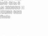 Gamer PC System Intel i76700K 4x40 GHz 8GB DDR4 RAM 2000GB HDD Radeon RX580 8GB inkl