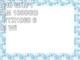 Gamer PC System Intel i76700K 4x40 GHz 16GB DDR4 RAM 1000GB HDD nVidia GTX1060 6GB inkl