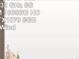 Gamer PC System Intel i56500 4x32 GHz 8GB DDR4 RAM 1000GB HDD nVidia GTX1070 8GB inkl