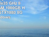 Gamer PC System Intel i56600K 4x35 GHz 8GB DDR4 RAM 1000GB HDD nVidia GTX1080 8GB