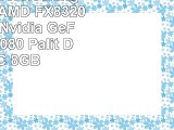 AGANDO Overclocking Gaming PC  AMD FX8320 8x 43GHz  Nvidia GeForce GTX1080 Palit Dual