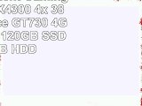 AGANDO Silent Gaming PC  AMD FX4300 4x 38GHz  GeForce GT730 4GB  4GB RAM  120GB SSD