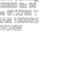 AGANDO Silent Gaming PC  AMD FX8320 8x 35GHz  GeForce GTX750 Ti 2GB  8GB RAM  1000GB
