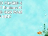 AGANDO Silent Multimedia PC  AMD FX4300 4x 38GHz  ATI Radeon HD3000 512MB  4GB RAM