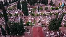 Drone Captures Scale of Flooding in Athens Suburbs