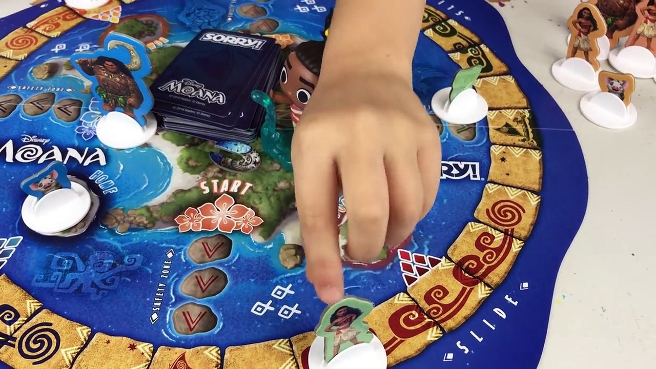 SORRY! MOANA DISNEY PRINCESS SURPRISE BOX TOYS Challenge Game Family Fun Packed BoardGame