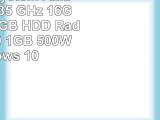 Office PC System AMD FX6300 6x35 GHz 16GB RAM 2000GB HDD Radeon HD3000 1GB 500W Windows