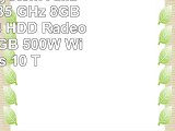 Office PC System AMD FX6300 6x35 GHz 8GB RAM 500GB HDD Radeon HD3000 1GB 500W Windows 10