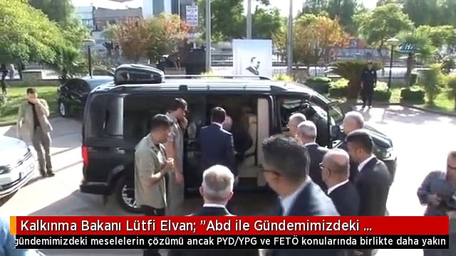 Kalkınma Bakanı Lütfi Elvan: Abd ile Gündemimizdeki Meselelerin Çözümü Ancak Pyd/ypg ve Fetö...