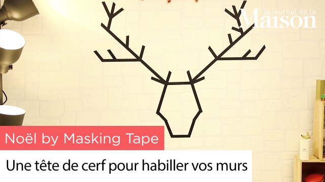 Noël by Masking Tape : une tête de cerf pour habiller vos murs