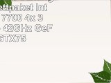 AGANDO Silent Gaming PCKomplettpaket  Intel Core i7 7700 4x 36GHz  Turbo 42GHz