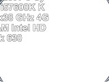 Office Aufrüst PC System Intel i57600K Kaby Lake 4x38 GHz 4GB DDR4 RAM Intel HD Grafik