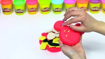 Mickey mouse Play Doh Colors Rainbow Cake Toys Burger Cupcakes Plastilina y Juguetes Castle Toys