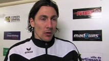 L'analyse d'après match avec le portier du FC Martigues Julien Vanni
