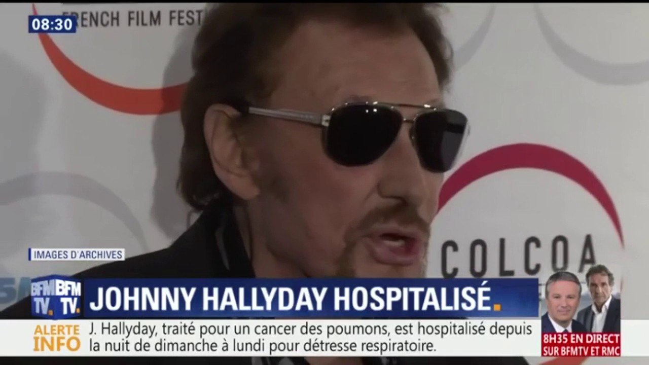 Johnny Hallyday est hospitalisé depuis cinq jours pour "détresse respiratoire"