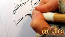 Manga Inking Tutorial - Sword Princess Amaltea by Natalia Batista