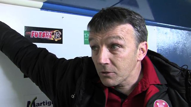 La zone mixte Maritima après la rencontre Martigues/Tarbes