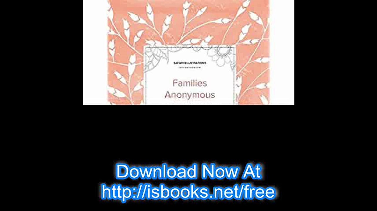 Adult Coloring Journal Families Anonymous (Safari Illustrations, Peach Poppies)