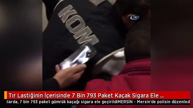Tır Lastiğinin İçerisinde 7 Bin 793 Paket Kaçak Sigara Ele Geçirildi