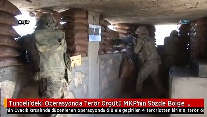 Tunceli'deki Operasyonda Terör Örgütü MKP'nin Sözde Bölge Sorumlusu Öldürüldü