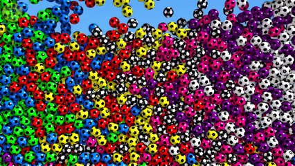 Learn Colors For Kids Children Babies with Colored Soccer Balls-lPBbQwiCItk