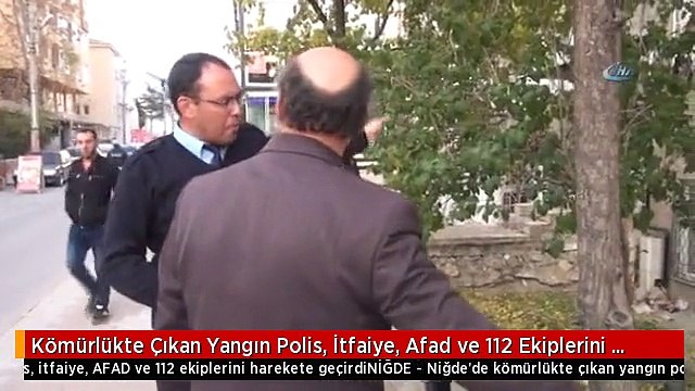 Kömürlükte Çıkan Yangın Polis, İtfaiye, Afad ve 112 Ekiplerini Harekete Geçirdi