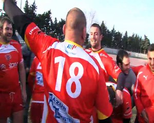 La joie des Diables Rouges et la satisfaction du co-entraîneur Fabrice Sergeant