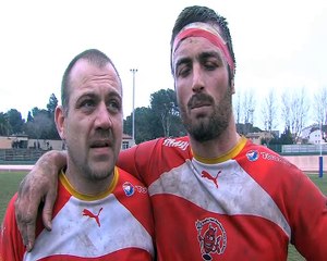 Les réactions des Diables Rouges Nicolas Cravet et Olivier Bonneau à l'issue de la rencontre