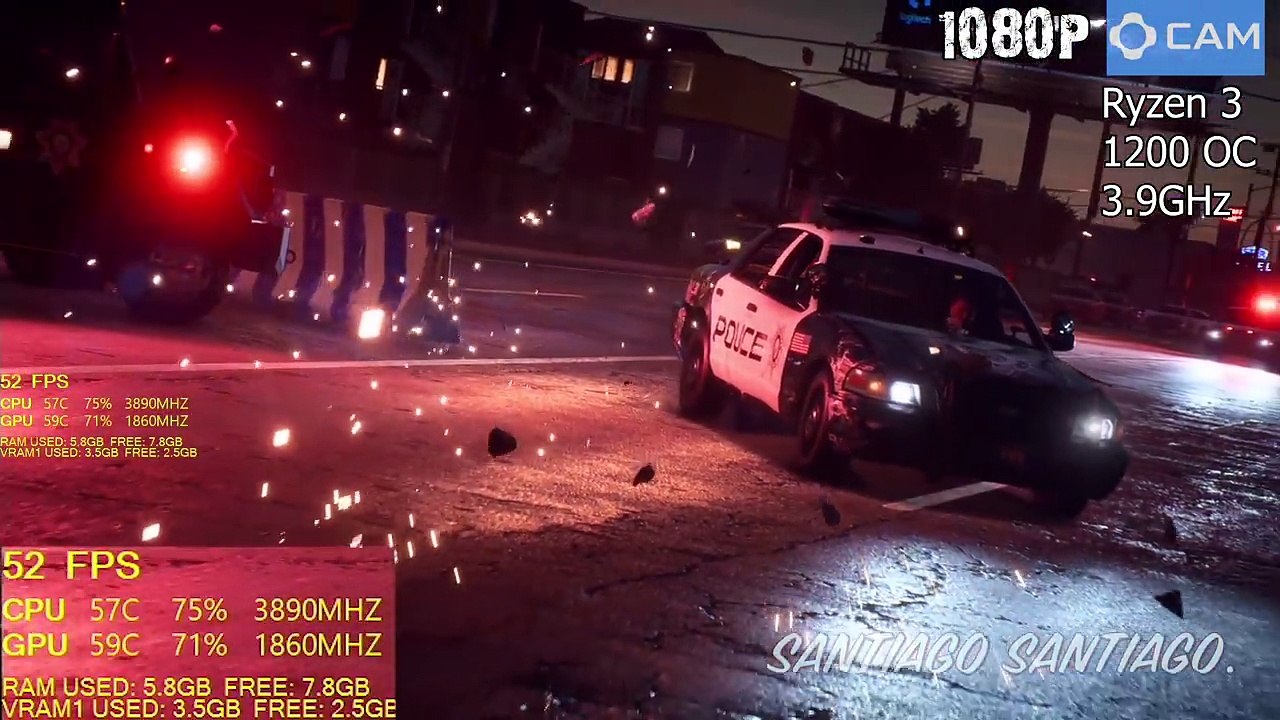 Need For Speed Payback - GTX 1060 - Ryzen 3 1200 and G4560 - 1080p - 1440p - 4K - Benchmark