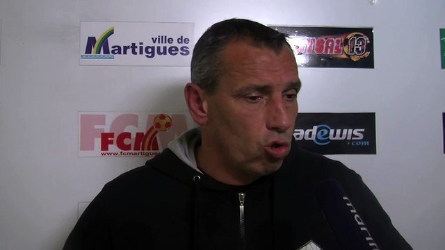 La zone mixte Maritima après la rencontre Martigues-Grenoble