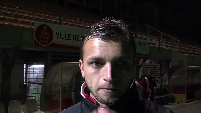 La zone mixte Maritima après la rencontre Rodez-FC Martigues