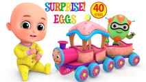 Toy Train Surprise Eggs for Kids - Surprise Eggs Toys from Jugnu Kids