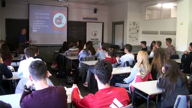 Charla sobre prevencion en consumo de alcohol en el IES Pablo Neruda de Leganes