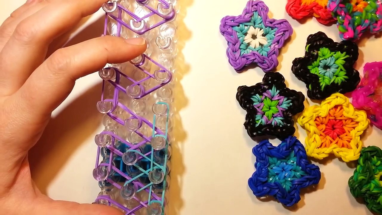 Star Charm Tutorial by feelinspiffy (Rainbow Loom)