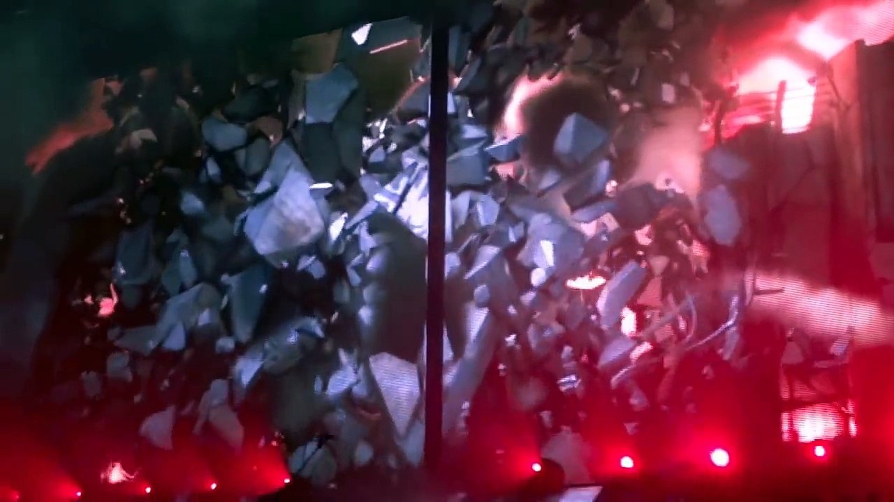 Entrée scène de Johnny Hallyday au Stade de France en 2012