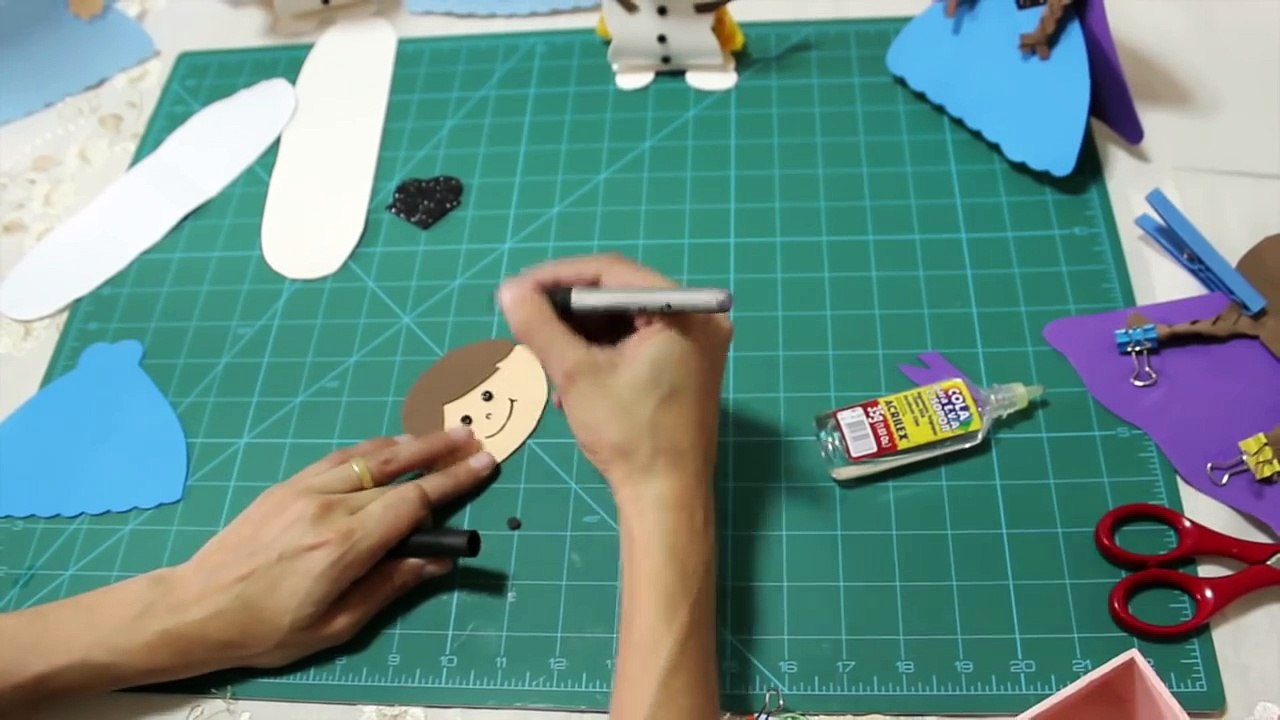 Lembrancinha de Festa Frozen em EVA