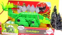 Play Doh Dinotrux Adventures!! Garby, Rock & Load Skate Park, Smash & Slide Construction Site